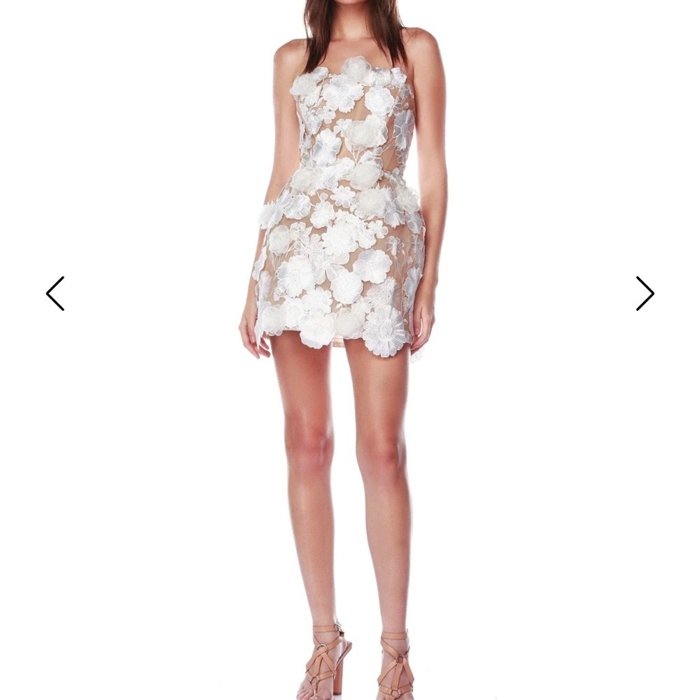 BRONX AND BANCO Jasmine Maraya White Mini Dress